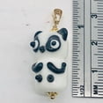 thumbnail image 4 of Lampwork Glass Panda 14K Gold Filled Pendant | 1 1/4" Long | White/Black | 1 |, 4 of 9