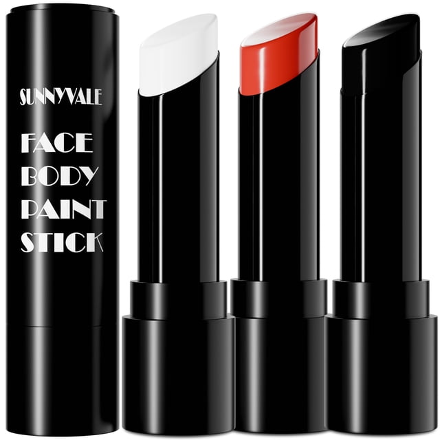 Kit de maquillaje de Halloween Sunnyvale Clown Black White Red Paint