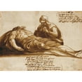 thumbnail image 2 of Anonymous 18x14 Black Ornate Wood Framed Double Matted Museum Art Print Titled - A Woman Praying Over the Dead Body of Christ (17th Century), 2 of 5
