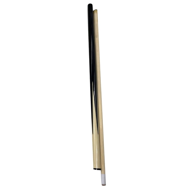 Taco de billar americano de madera blanca, para salón de billar o bar. Incluye dos piezas para ensamblar. Ideal para práctica y uso profesional.