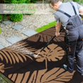 thumbnail image 4 of x Tropical Plastic Outdoor Patio Rug All Weather Outdoor Carpet Reversible Portable Lightweight Outdoor Mats for Patio Camping RV(), 4 of 8
