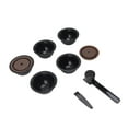 thumbnail image 1 of Reusable Coffee Pod Refill Kit with 5pcs Empty Pods, 2pcs Silicone  Discs, Spoon, Brush for  Vertuoline, 1 of 8
