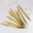 thumbnail image 5 of MSTOKIN Metallic Gold Ballpoint Pens, Slim Design, 0.292 in, Gold Ink, 8 Count, "Pack" 8, 5 of 5