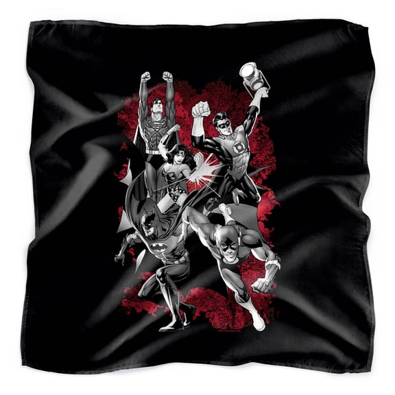 Justice League Explosion Bandana (21 in x 21 in)