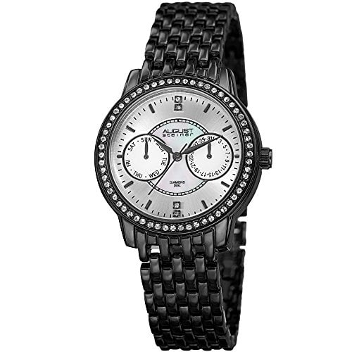 August Steiner Swarovski crystals Womens Watch Multifunction