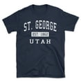 thumbnail image 1 of St. George Utah Classic Established Men's Cotton T-Shirt, 1 of 1