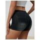 thumbnail image 3 of Pantalones cortos de mezclilla BEAUDRM de cintura alta y pierna recta para mujer, 3 of 5