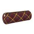 thumbnail image 1 of Disketp Buffalo Check Plaid Estuche Organizador de Lápices de Cuero, Estuche de Oficina con Cremallera para Bolígrafo y Lápiz, 1 of 6