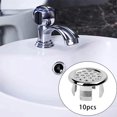 TUMALL 10x Sink Hole Cover Round Basin Cover Overflow Cover for Bathtub