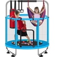 thumbnail image 1 of Trampolín Infantil de 55 Pulgadas – Certificado – Mini Trampolín con Red de Seguridad – 181 kg – Ajustable – Interior y Exterior, 1 of 7