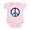 Petal Pink, variant on CafePress - Galactic Peace Body Suit - Baby Light Bodysuit, Size Newborn - 24 Months