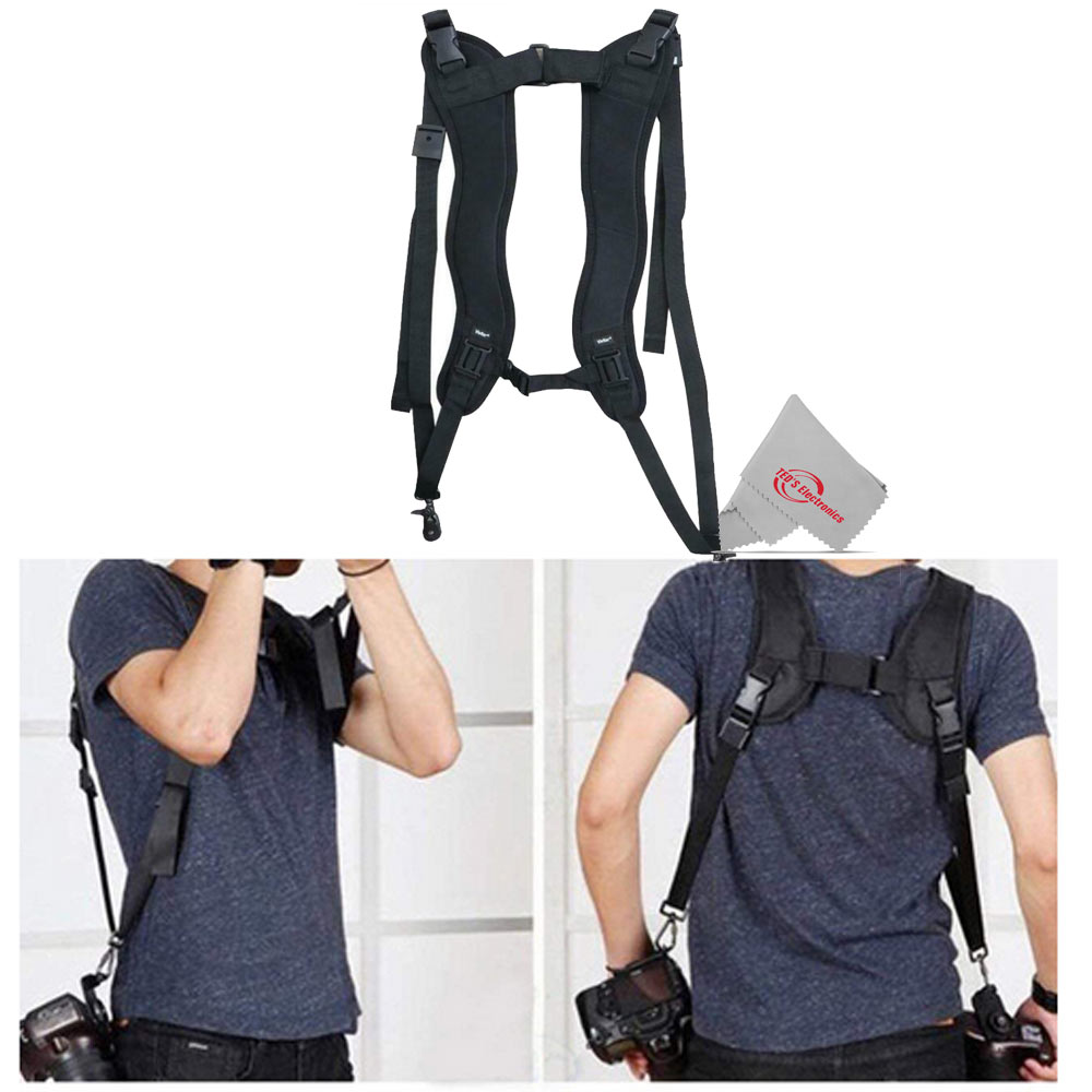 VIVITAR Dual Sling Camera Harness Fully Adjustable Strap