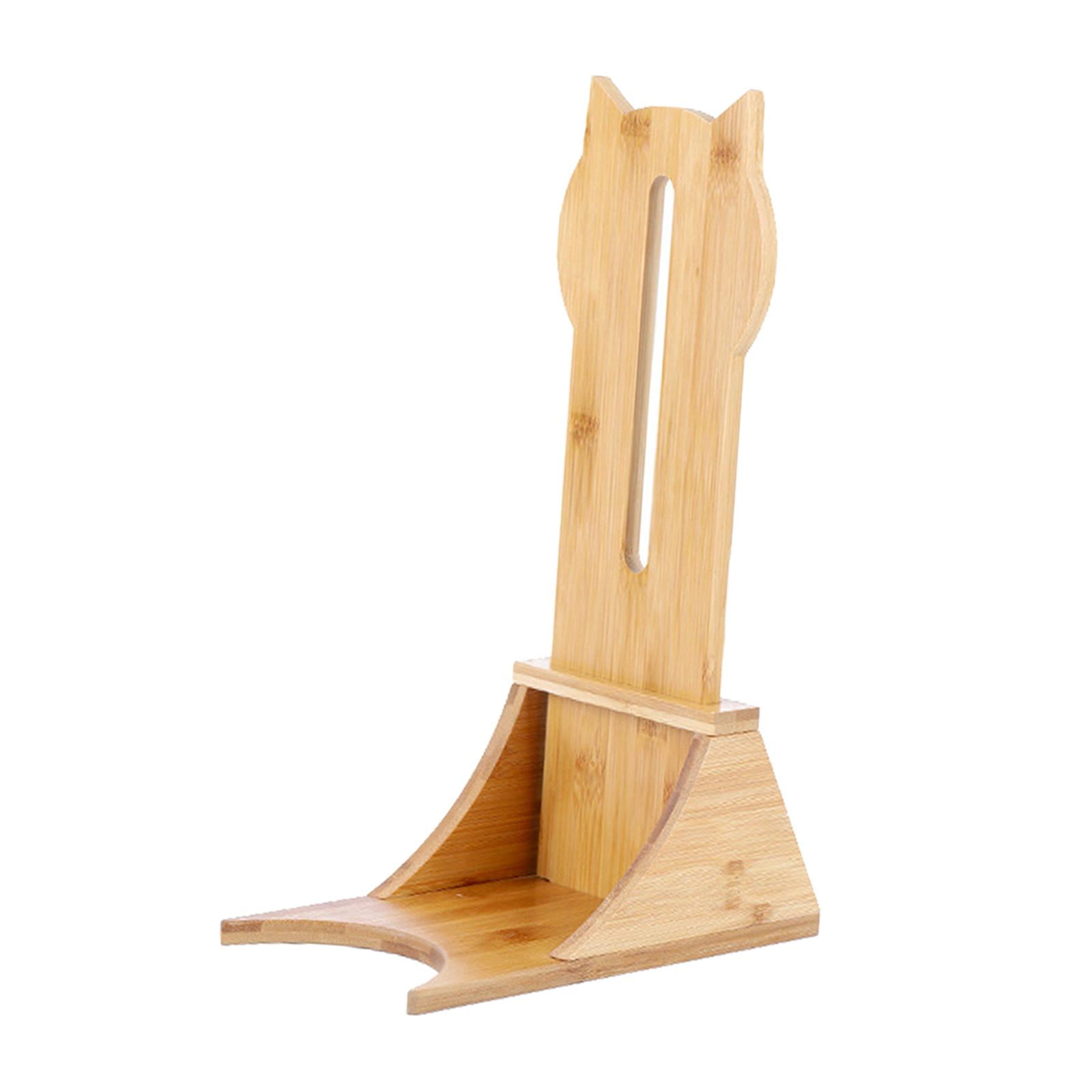 Bvdfgk Wooden Pet Cat Water Feeder Rack Small Dog Water Fountain Frame Adjustable Water