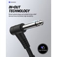 thumbnail image 4 of Cable de conexión para guitarra Donner de 3 pulgadas, 6 unidades, negro, para pedal, 4 of 6
