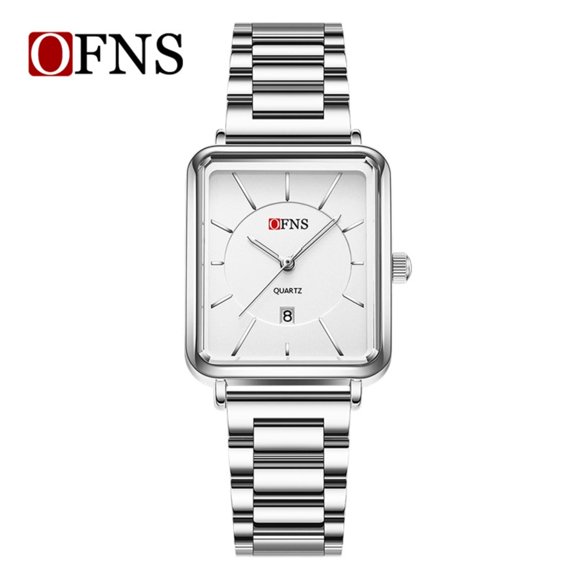 Explojoy Fashion Women’s Quartz Watch – Waterproof Square Dial, Calendar Function, Elegant Leather/Steel Strap