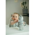 thumbnail image 4 of Dr. Brown's Milestones Wide-Neck Sippy Straw Bottle, 100% Silicone Handles, 9oz/270ml, 6m+, Gray, 4 of 8