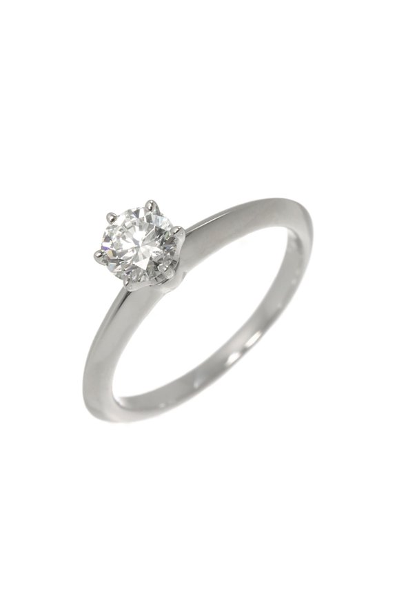 Pre-Owned Tiffany & Co. Solitaire Ring with 0.44ct Diamond, Platinum (Pt)