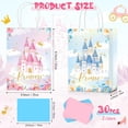 thumbnail image 2 of 30 Pcs Princess Prince Party Favor Bags with Handles Tissue Paper, Blue and Pink Castle Candy Goody Treat Bag Party Supplies for Girls Boys Gender Reveal Baby Shower Birthday Gift, 2 of 6