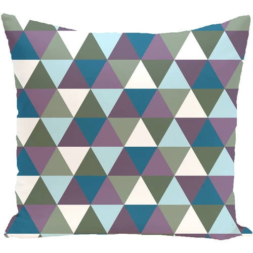 Simply Daisy 16" x 16" Triangles! Geometric Print Outdoor Pillow