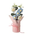 thumbnail image 2 of Knitted Artificial Flower Arrangement Verdsylv Finished Knitted Artificial Flower Arrangement in Vase - Forever Crochet Flowers Home Decor, Small Bouquet, No Maintenance, Forever Crochet Flowers, 2 of 8