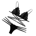 thumbnail image 3 of Conjuntos de lencería, lencería sexy de encaje para mujer, ropa de dormir, babydolls para mujer XL negro, 3 of 8
