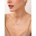 thumbnail image 3 of Collar de plata para mujer Silvora Collares con colgante único de cuerno de ciervo Cristal sintético Piedra natalicio Regalos de Navidad para mamá, hija, esposa, 3 of 8