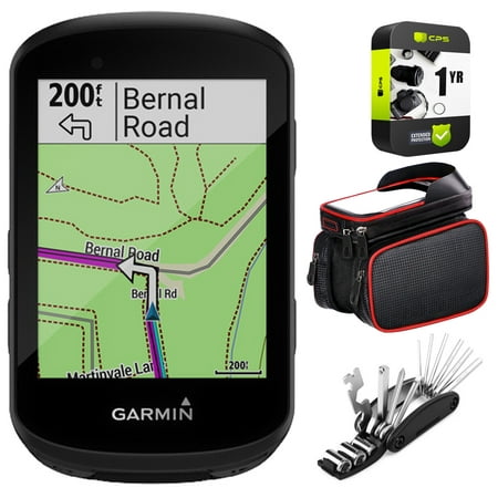 Garmin 010-02060-00 Edge 530 GPS Cycling Computer Bundle with Bike Frame Cell Phone Mount, 16-in-1 Multi-Function Bike Mechanic Repair Tool Kit and 1 Year Extended Protection Plan
