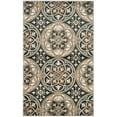 thumbnail image 4 of SAFAVIEH Lyndhurst Madeline Geometric Circles Area Rug, Slate Blue/Beige, 3'3" x 5'3", 4 of 5