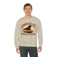 thumbnail image 5 of Adult Women's Horse Running Into Sunset Crewneck Sweatshirt, Quarter Horse, 5 of 7