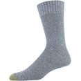 thumbnail image 3 of Gold Toe Mens Hudson Crew Socks, Multipairs Large Chambray/Midnight/Denim 6-pairs, 3 of 4
