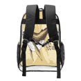 thumbnail image 2 of Susaid We Live for Adventure Print Clear Backpack See Through Transparent Plastic Clear Bookbags for School, College, Stadium,Work, 2 of 7