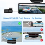 JOMISE 11 Rear View Mirror Camera Dash Cam 4K Front and Rear Split Screen GPS 32G Card 24H Parking Monitor