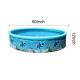 thumbnail image 3 of SHCKE Kids Inflation Swimming Pool Garden Outdoor Summer Kids Paddling Pools (50" X 11") (Assorted Styles), 3 of 5