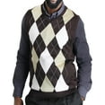 thumbnail image 3 of Blue Ocean Mens Argyle Sweater Vest (sv-255), 3 of 13