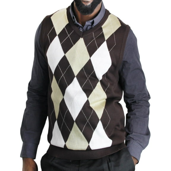 Blue Ocean Mens Argyle Sweater Vest (sv-255)