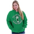 thumbnail image 3 of Betty Boop Saint Paddys Lucky Charm Hoodie Sweatshirt Women Brisco Brands S, 3 of 5