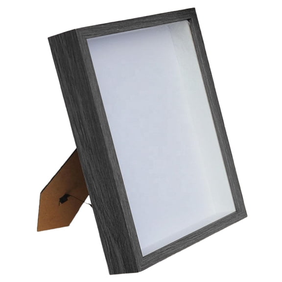 WMGHA 8x6 Picture Frame, Black Picture Frame for Wall and Tabletop Display, Resistant Plastic Photo Picture Frame with Clear Plexiglass for Vertical or Horizontal Display