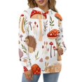thumbnail image 4 of Cute Forest Mushroom Pattern Men's Women New Sweatshirt Hoodie Men's Plus Size Sweatshirt Hooded Sweatshirt 3d Printed Street Men's Cloth, 4 of 6