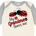 thumbnail image 4 of Inktastic My Grandma Loves Me with Cute Ladybugs Boys or Girls Long Sleeve Baby Bodysuit, 4 of 5