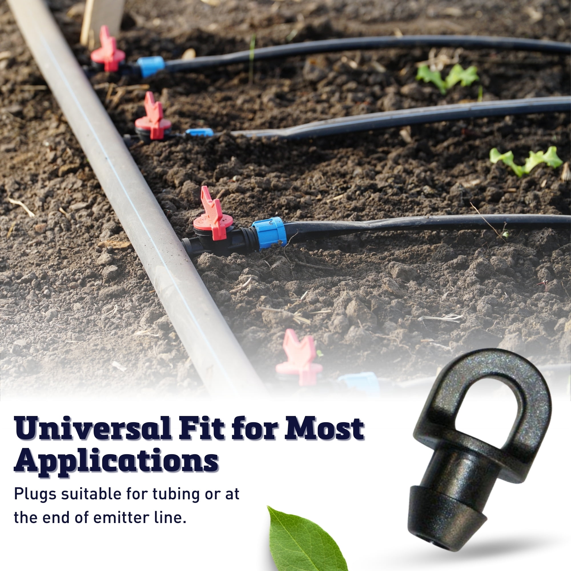 Jain Header Pipe Goof Plugs - Leak-Proof Seals for Drip Irrigation Repairs