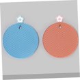 thumbnail image 4 of 4pcs Silicone Honeycomb Mat Round Placemats Coffee Coasters Silicone Trivets Non-Slip Hot Pads Tableware Protector Hot Pot Placemat Reusable Pot Holder Tabletop Pot Holder Nordic, 4 of 5