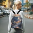 thumbnail image 7 of FORMRS Mini Backpack Purse for Women Quilted Travel Daypack Casual Shoulder Bag, Ethereal Mountain, 7 of 7
