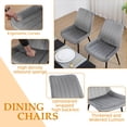 thumbnail image 2 of XINMICS Modern Velvet Dining Chairs Set of 2, Gray, 2 of 7