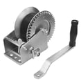 thumbnail image 3 of Hyper Tough 1500LB Trailer Winch With Manual Hand-Crank, Zinc-Plated Finish, 3 of 9