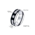 thumbnail image 3 of Ringheart Couple Rings Matching Ring Black 1CT CZ White Gold Plated Women Wedding Ring Sets for Him and Her Rings, 3 of 7