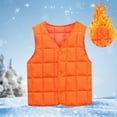 thumbnail image 2 of Mercatoo Boys Girls Down Puffer Vest,Kids Fall Winter Thermal Kids Sleeveless Jacket Waistcoat Unisex Solid Button Down Coat, 2 of 7