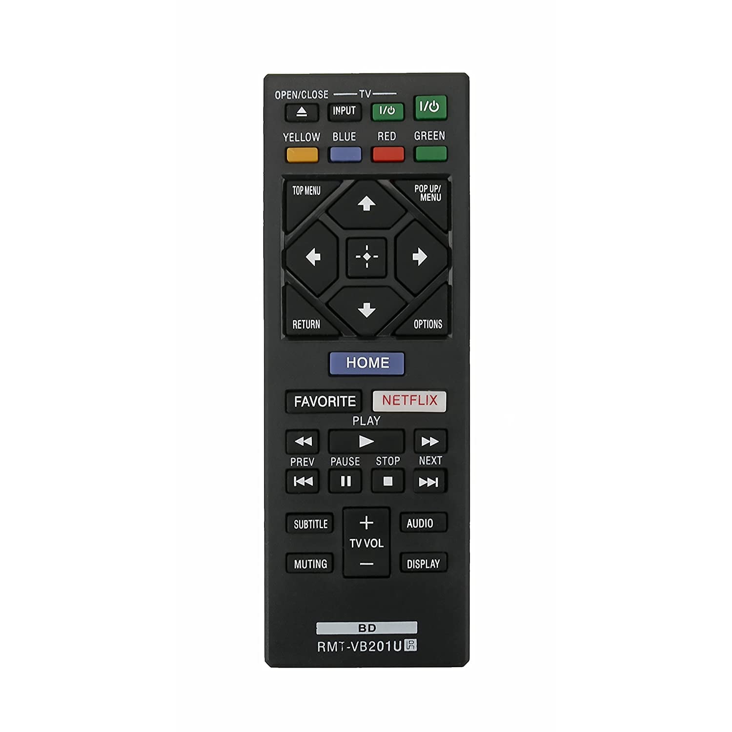 New RMT-VB201U Replace Remote fit for Sony BLU-RAY Disc Player BDP