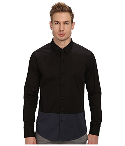 black shirt business casual