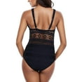 thumbnail image 3 of Sngxgn Bathing Suit for Women Tummy Control High Cut Swimsuit Womens Swim Suit(Black,S), 3 of 7