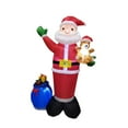 thumbnail image 4 of Papá Noel hinchable navideño con luces LED incorporadas. Adorable decoración navideña hinchable para jardín. Juguete luminoso para el invierno., 4 of 9